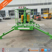 6-18M lifting height 200kg capacity trailer mounted boom lift genie boom lift